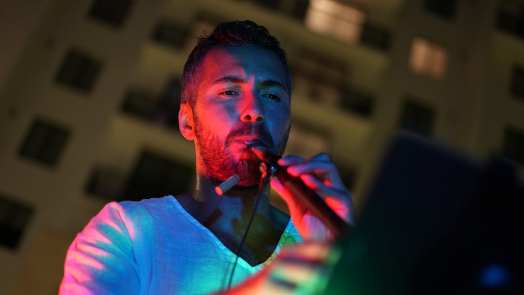 Alp Akmaz performing Balaban in dramatic light